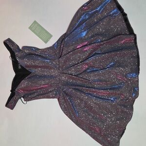 DJ Jaz Glittering Purple Semi Formal Dress
